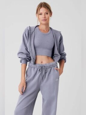 ALO YOGA | ✨NWOT✨ Breakaway Zip Up Hoodie in Fog